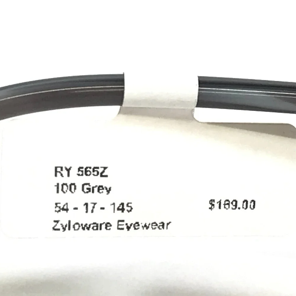 RYE Eyeglasses Frames RY565Z 100 Zyloware Clear Gray Square Full Rim 54-17-145